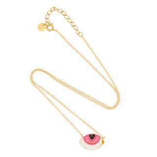 Eye Sea You Necklace Pink