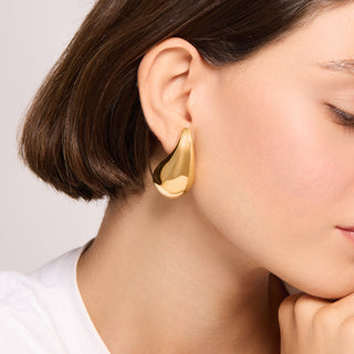 Viral Drop Earrings Gold XLarge