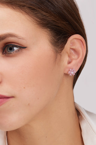 La vie est Belle Stud Earrings - Pink