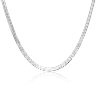 Snake Choker Chain Silver