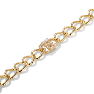 Initial ''E'' Bracelet Pave