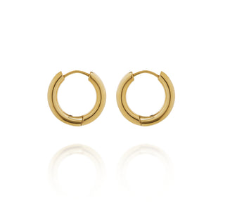 Gold Hoops with Stones