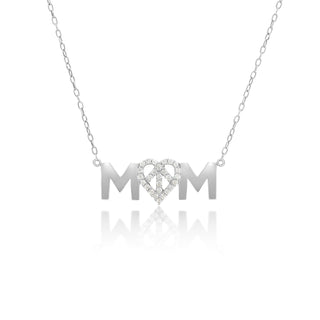 Mom Necklace Silver